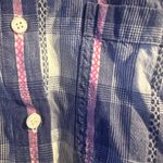 Vintage Women’s Plaid Short Sleeve Button Photo 1