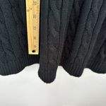Calvin Klein Sweater Dress L Black Cable Knit Buckle Preppy Quiet Luxury Minimal Photo 3
