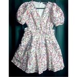 French Connection  White Floral Embroidered Cutout Fit & Flare Mini Dress Size 10 Photo 3