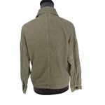 ZARA Olive Green Corduroy Button Up Jacket Oversized Workwear Style Size S Photo 2
