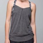 Lululemon  Rest Less Tank in Heathered Black and Flowabunga Black Angel Wing. Photo 0