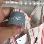 NWT Coast Boutique Tie Front Stripe Mini Dress Size S White Photo 4