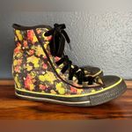 Sequined, floral high tops, women’s size 11 Black Photo 1