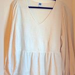 Old Navy Long-Sleeve Smocked Embroidered Blouse Photo 1
