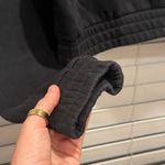 Alphalete  Black Half Zip Cropped Athletic Hoodie Sweatshirt Pullover Womens M Photo 8