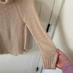 Wooden Ships  Cowl Open Knit Tan Sweater. Size S/M. Photo 5