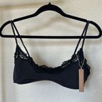 SKIMS  FITS EVERYBODY LACE SCOOP BRALETTE size L black onyx Photo 1