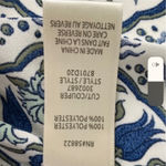 Max Studio  Medium Kimono Printed Blue & White Classic Beach Vacation Photo 4