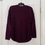 Jeanne pierre  cotton knit sweater purple S Photo 2