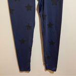 Terez  Navy Blue Black Star Foil Printed Athletic Leggings Size Medium Photo 5