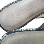 Madewell  Remi Slides Snakeskin Print Pointed Toe Mules Flat Loafers Shoes Size 9 Photo 7