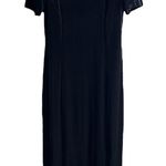 Plaza South Vintage Crushed velvet dress Black Size 12 Photo 6