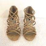 Michael Antonio š strappy sandals open toe sexy heels sz 9 tan Photo 1