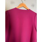 Pomander Place Orchid Hollis Top Puff Sleeve V Neck Fuschia Size Medium Pink Photo 6
