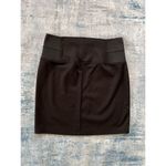 Attention  Black Wide Elastic Waistband Mini Skirt Medium Photo 1