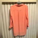 Vince Camuto NWT  Coral Tunic Button Front Hi Lo Hemline Blouse Shirt Dress Sz M Photo 6