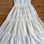 Anthropologie Hale Bob Cabana Eyelet cream Resortwear maxi dress vacation beaded Photo 1