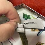 Carolina Herrera Multicolor Bird Print Button-Up Top Blouse sz 16 Photo 7