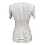 White House | Black Market Ribbed Knit Scoop Neck Top White Size XS Photo 3