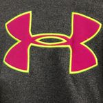 Under Armour Under‎ Armour storm hooded semi fitted sweatshirt size small grey pink neon Photo 3