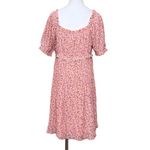 Beyond Words Pink Floral Pleated Cottagecore Fit & Flare Dress XL Prairie Vibes Photo 2