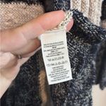 Free People Navy Blue Oatmeal Striped Free Spirit Open Front Duster Cardigan Photo 6