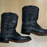 Justin Vinrage 1970s  WESTERN ROPER GRAY BOOTS WOMENS  SIZE 7.5 Photo 2