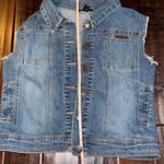 Rocawear  vintage studded denim vest size large  Marked as size large 12/14, refe Photo 7