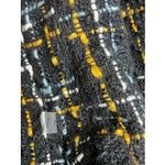 Bagatelle Collection Black Gold White Blue Tweed Collared Sleeveless Vest Dress Size L Photo 6