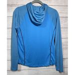 Under Armour Women's HeatGear Loose Pullover Mock Neck Hoodie Blue Teal Medium Photo 4