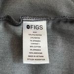 FIGS Scrub Top Gray Graphite Dahra Henley Blouse Size XXS Short Sleeve Photo 8