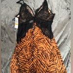 Nordstrom Black Bow Noire Lace Chemise in Sand Tiger Photo 3