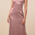 Lulu's brown Polka Dot Maxi Dress Size M Photo 0