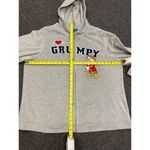 Disney I Love Being GRUMPY Vtg 90s Gray Activewear Fleece Zip Hoodie Size 3X Photo 7