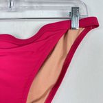 J.Crew NWT Ribbed-Trim Hipster Full-Coverage Bikini Bottom Pink Size Medium M Photo 2