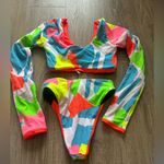 Maaji  Fire Besti Mimmi Long Sleeve Reversible
Two- Piece Swimsuit‎ Small Photo 4