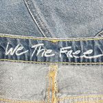 Free People Bailey Denim Miniskirt Medium Wash Frayed Fringe Hem Women’s Size 28 Photo 9