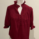 NWT Avara &Merci Burgundy Top Sz M Photo 0