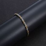 5mm Stainless Steel Twist Chain Bracelet Photo 4