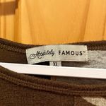 Absolutely Famous  Brown Tie Front Animal Print Women Size XL Long Sleeve  used Photo 2