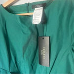 Weekend MaxMara Green Tandem Sheath Front Tie Belt Dress Size 2 Photo 5