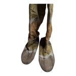 Jeffrey Campbell  Lubb Batik Tan Green Tie Dye Over the Knee Suede Boots 6.5 Photo 1