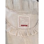 Johnny Was 4 Love And Liberty Womens Top Beige Embroidered Floral Ruffle Tank XL Photo 2