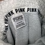 PINK - Victoria's Secret Victoria Secret PINK Gray Fleece Pullover Hoodie Large Camo Logo On Back Medium Photo 11