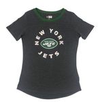 NFL Team Apparel NFL New York Jets Women's Roundabout Short Sleeve T-Shirt in Gray, Medium Photo 0