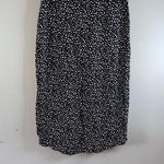 Urban Romantics Black Silver Wrap Midi Skirt Photo 8