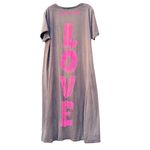 MAGNOLIA PEARL “Love” maxi tee dress, one size Gray Size undefined Photo 3