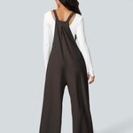 Halara  Brown Wide Leg Jumpsuit - Size Medium Photo 1