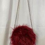 Unique Women's Red Fuzzy Crossbody Purse SKU 6120 Photo 0