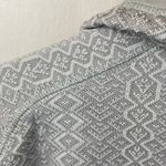 Patagonia  Gray Diamond Print Long Sleeve Quarter Zip Sweater L Photo 2